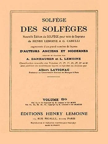 Solfège des Solfèges – Volume 3G