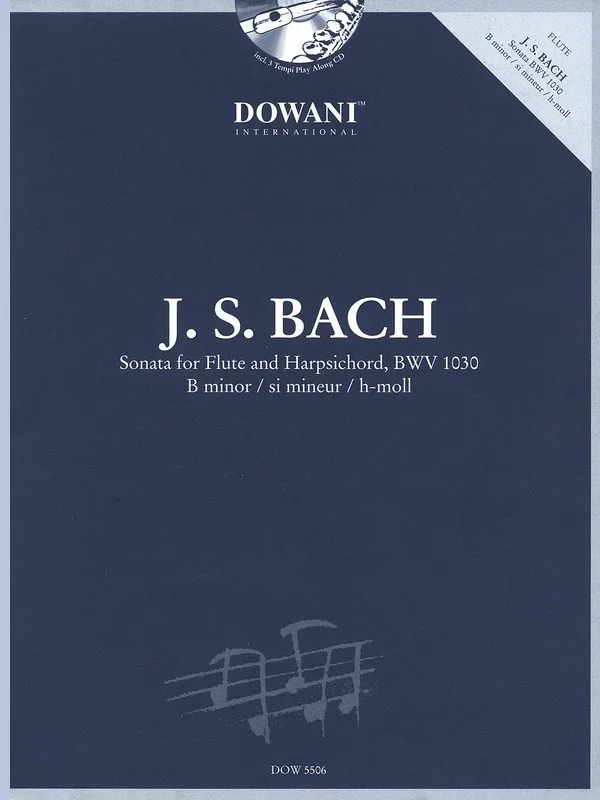 Sonata For Flute B Min Bwv 1030 Book/CD