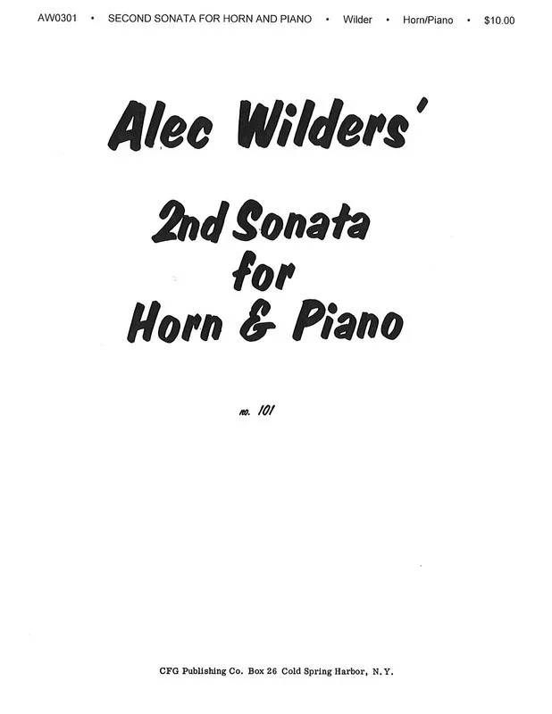 Sonata No 2 For Horn And Piano Set French Horn Piano Book