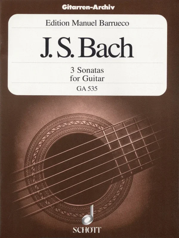 Sonatas 3 Orig For Violin Arr Barrueco Bwv 1001/3/5 Book