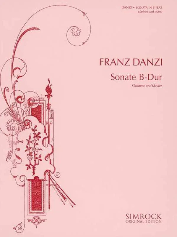 Sonate In B Flat clarinet Piano Book