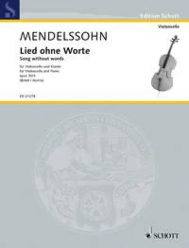 Song Without Words Op 30 No 3 Vc Piano Book