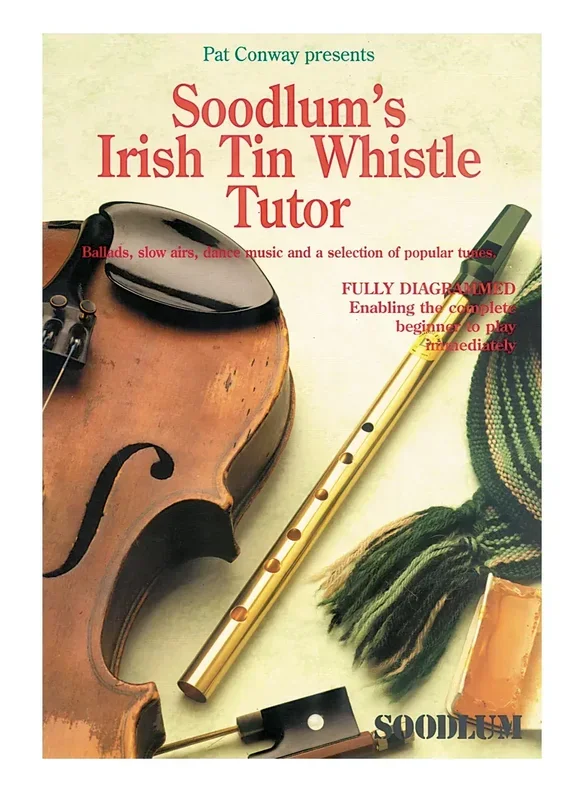 Soodlums Tin Whistle Tutor Book 1 – Instruction Book with 28 Tunes