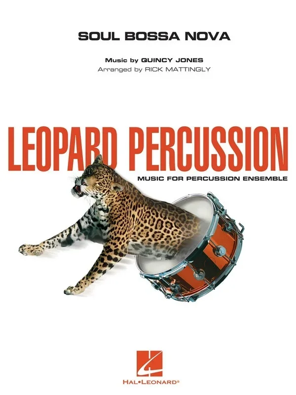 Soul Bossa Nova Leopard Percussion Ensemble (Music Score/Parts)