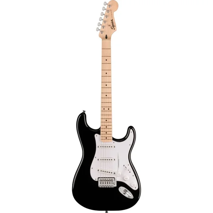 Squier Sonic Stratocaster Electric Guitar with Maple Fretboard – Black