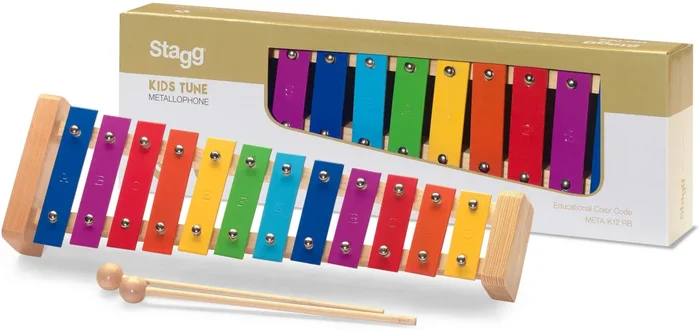 Stagg Metallophone 12 Rainbow Keys