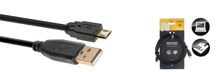 Stagg NCC3UAUCB 3M/10FT USB CBL/A-MICRO B 2.0