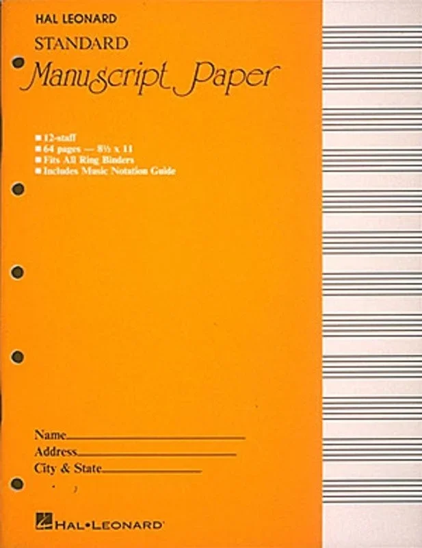 Standard Manuscript Paper (Yellow Cover)
