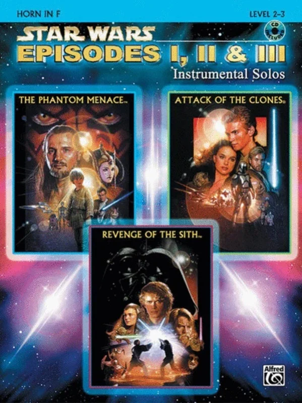 Star Wars Episodes 1/2/3 French Horn Solos Book/CD Book