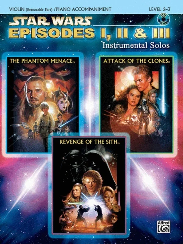 Star Wars Episodes 1/2/3 Violin Solos Book/CD Book