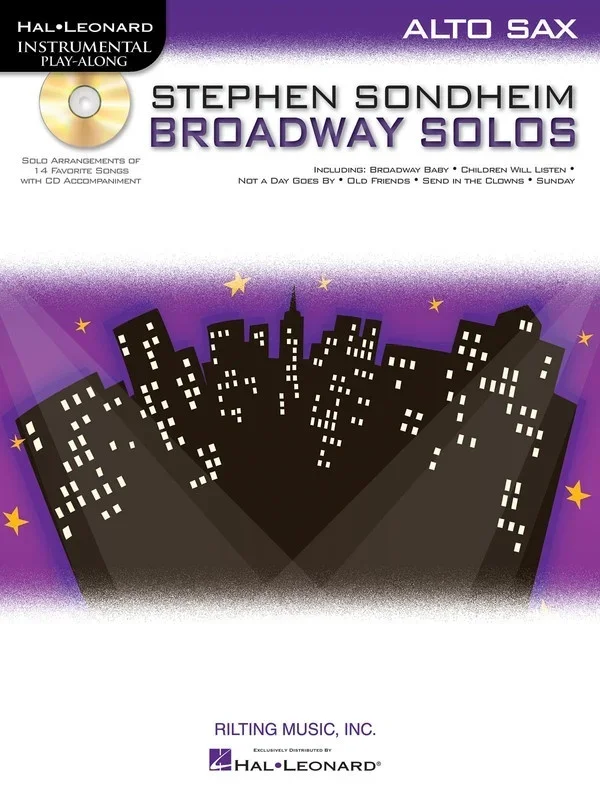 Stephen Sondheim Broadway Solos Book/CD Alto Sax (Softcover Book/CD)