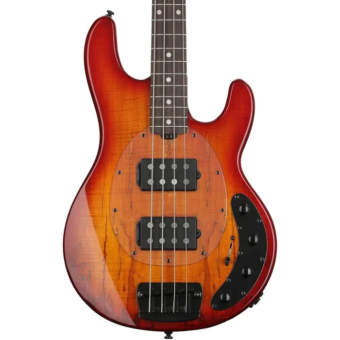 Sterling By Music Man StingRay RAY34HH Bass Guitar – Blood Orange Burst