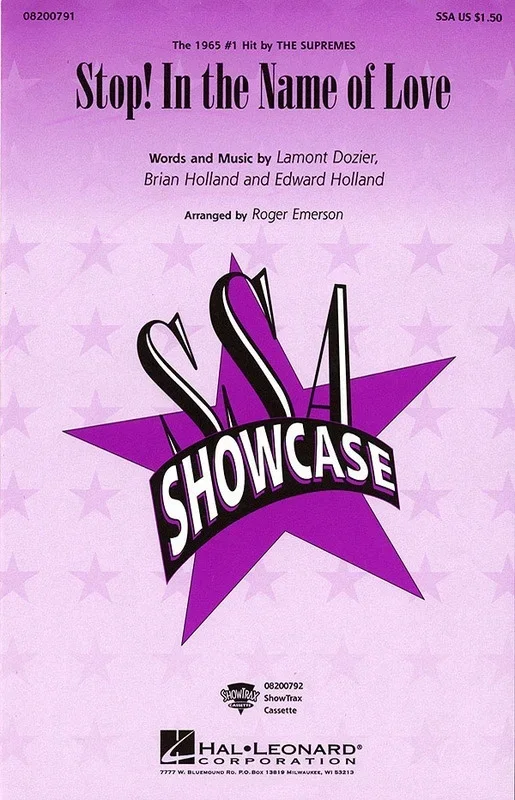 Stop In The Name Of Love ShowTrax CD (CD Only)