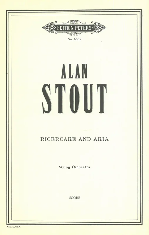 Stout: Ricercare and Aria