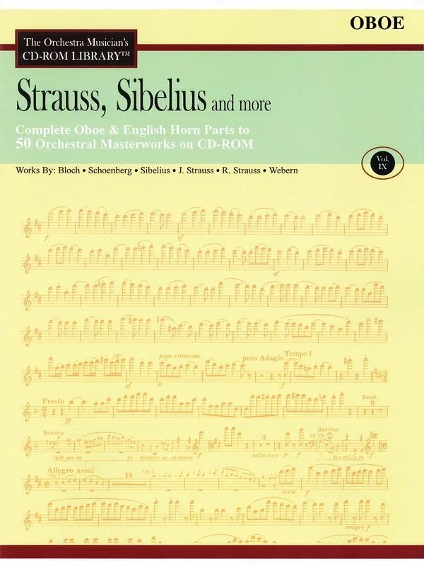 Strauss Sibelius and More CD Rom Lib V9 Oboe (CD-Rom Only)