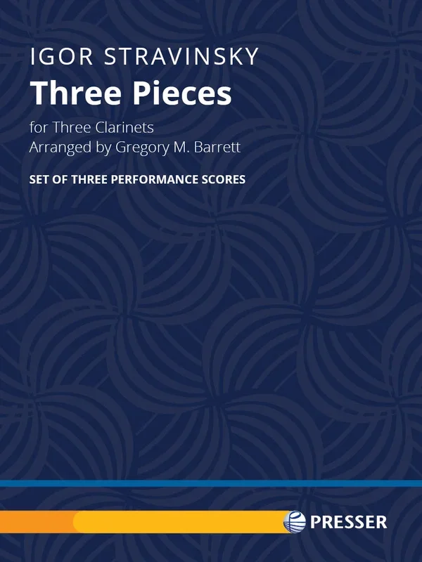 Stravinsky: Three Pieces (arr. for 3 clarinets)