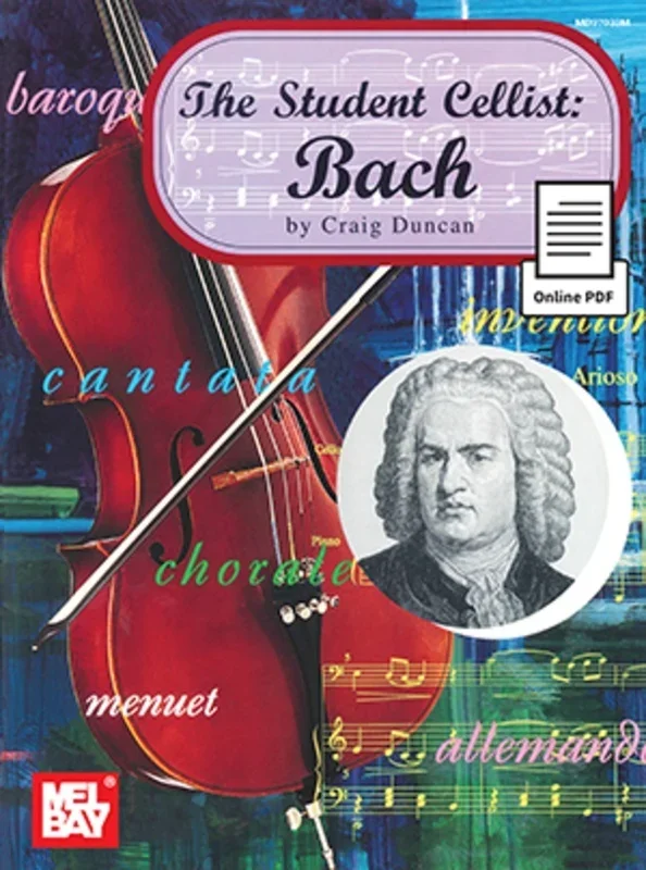 Student Cellist: Bach Book/Pdf