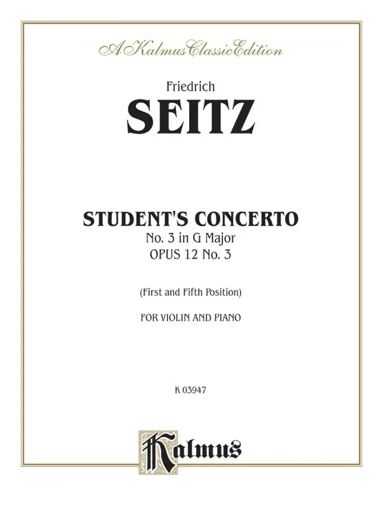 Students Concerto No 3 Violin