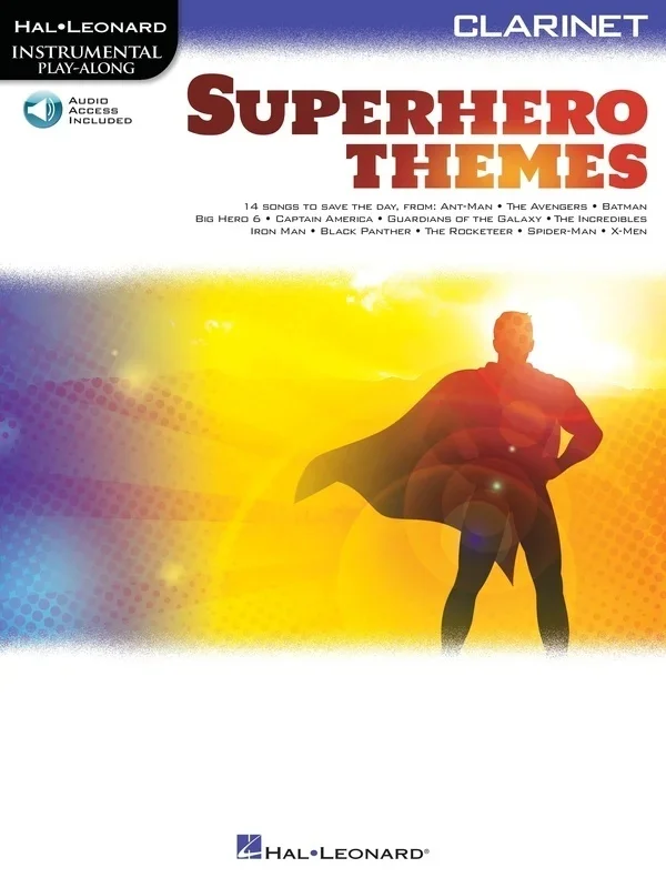 Superhero Themes Instrumental Playalong Clarinet Book/Online Audio