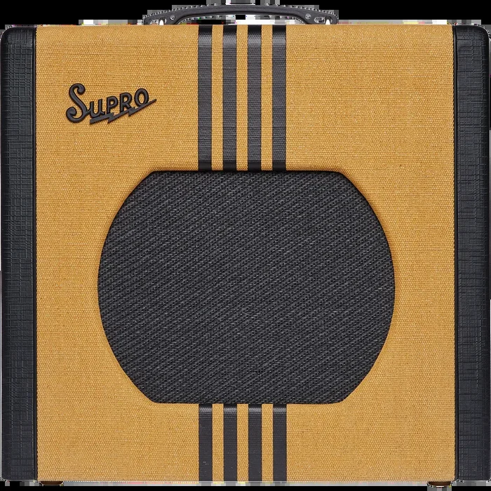 Supro 1822RBC Delta King 12 15 Watt 1×12” Combo Amplifier in Tweed and Black