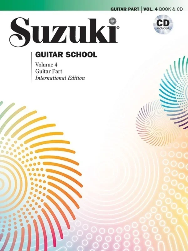 Suzuki Guitar School Vol 4 Guitar Part Book/CD