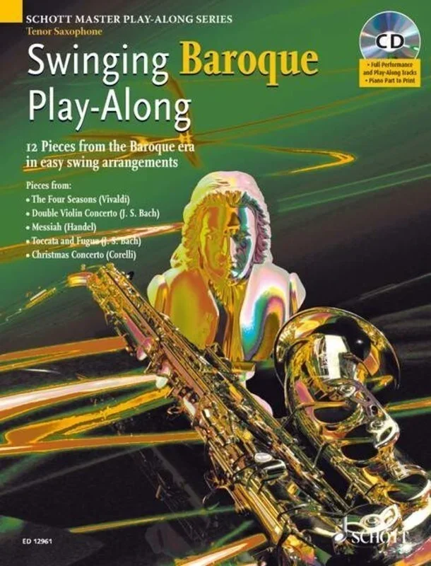 Swinging Baroque Playalong Tenor Sax Book/CD Book