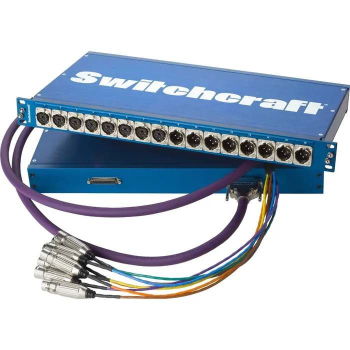 Switchcraft PT8FX8MXDB25 8-point XLR Female/8-point XLR Male – DB25 Patchbay