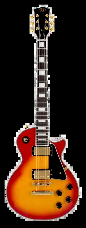 SX EH3CS Deluxe Les Paul Style Electric Guitar in Cherry Sunburst