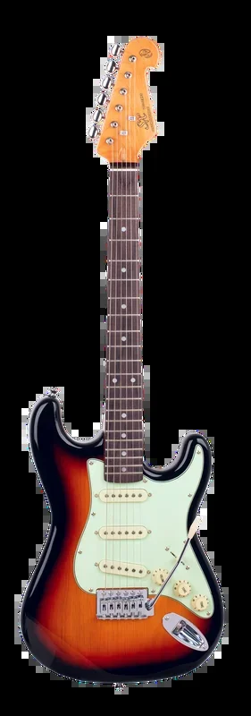 SX VES34TS 3/4 Size Electric Guitar – Three Tone Sunburst