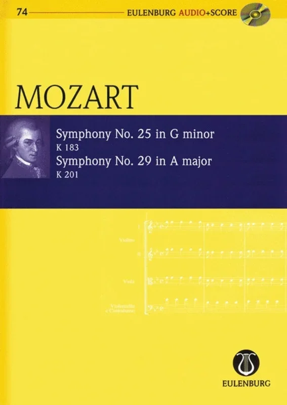 Symphony No 25 G Min Symphony No 29 A Book/CD Book