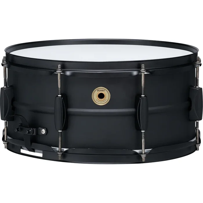 TAMA Metalworks 6.5×14″ Steel Snare Drum with Matte Black Shell Hardware