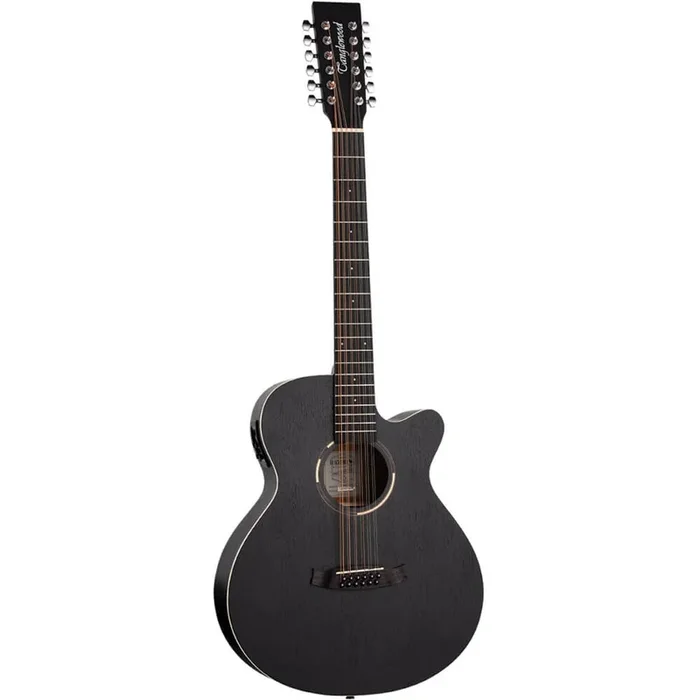 Tanglewood Blackbird TWBBSFCE12 Superfolk 12-String Cutaway Acoustic Guitar – Smokestack Satin