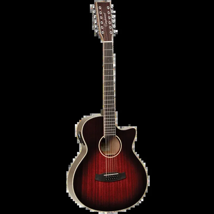 Tanglewood TW12VCEAVB Winterleaf Venetian C/E 12-String Vintage Burst