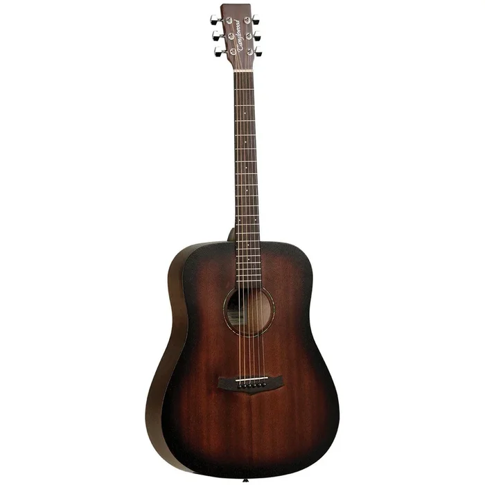 Tanglewood TWCRD Crossroads Dreadnought Acoustic Guitar, Mahogany, Whiskey Burst