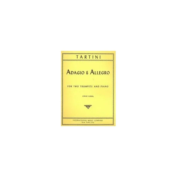 Tartini, Giuseppe – ADAGIO & ALLEGRO 2Trp Pft