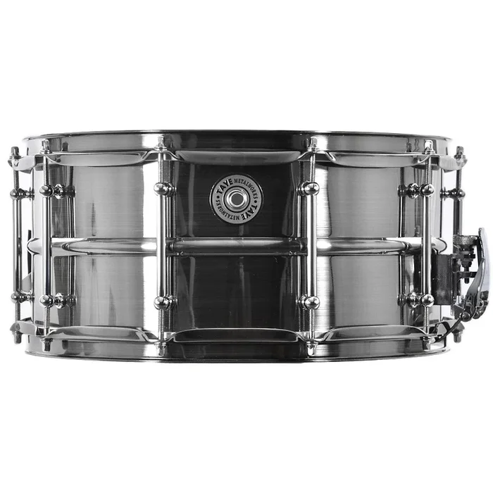 Taye Metalworks 14×6.5 Brushed Black Nickel Brass Snare Drum BBS1465
