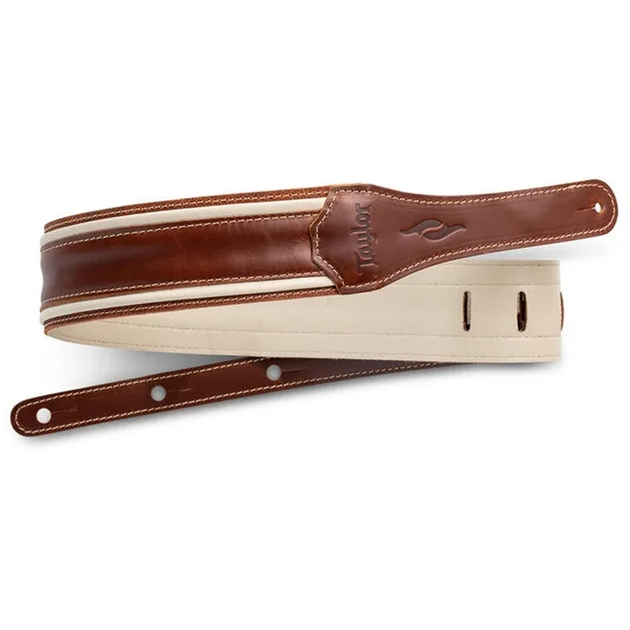 Taylor 2.5 Inch Element Brown Cream Leather Strap – 411325