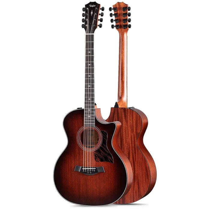 Taylor GA LTD 8 String Baritone All Mahogany Acoustic Electric w/Deluxe Hardshell Case – 324CEBARI8LTD