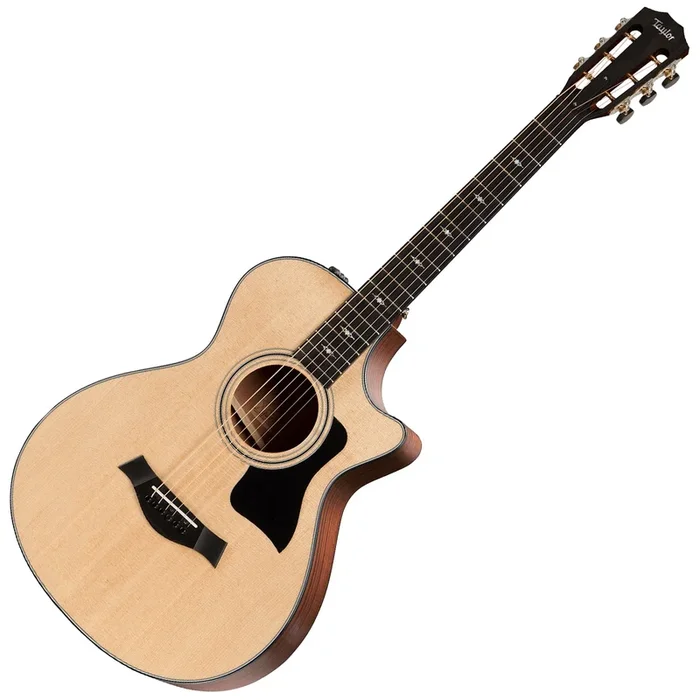 Taylor GC V Class12 Fret Cutaway Acoustic Electric Sapele Spruce w/Deluxe Hardshell Brown Case – 312CE12FRET