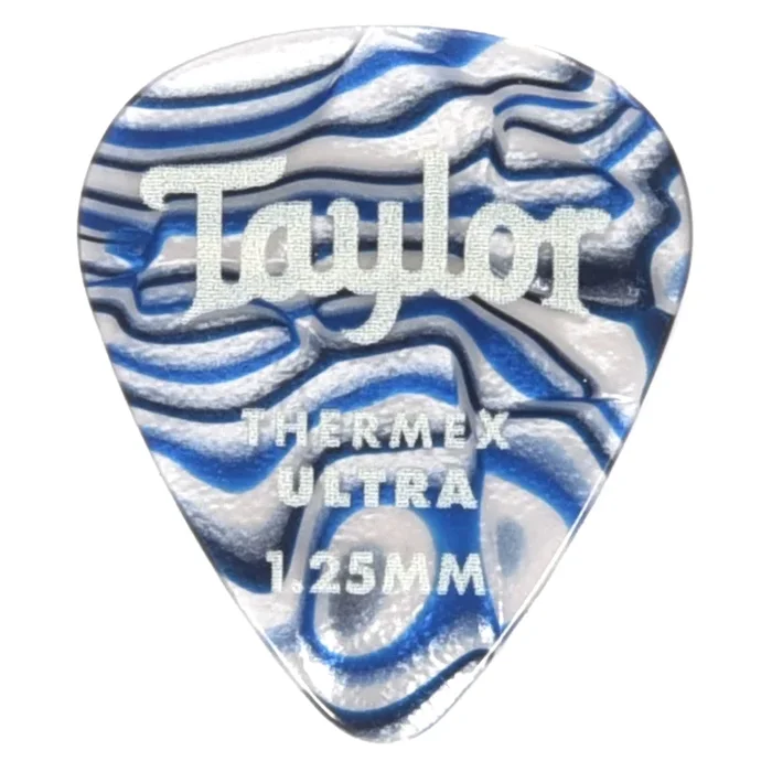 Taylor Premium Darktone 351 Thermex UItra Picks Blue Swirl 1.25mm 6 pack – 80727