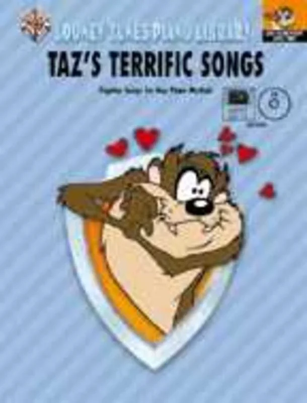 Tazs Terrific Songs Book/CD Midi
