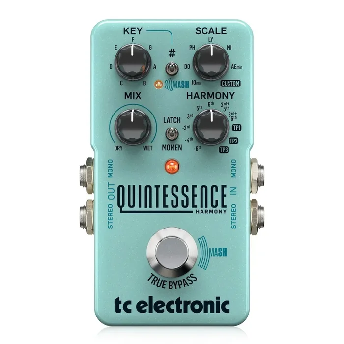 TC Electronic Quintessence Harmonizer Dual Voiced Intelligent Harmonizer Effects Pedal