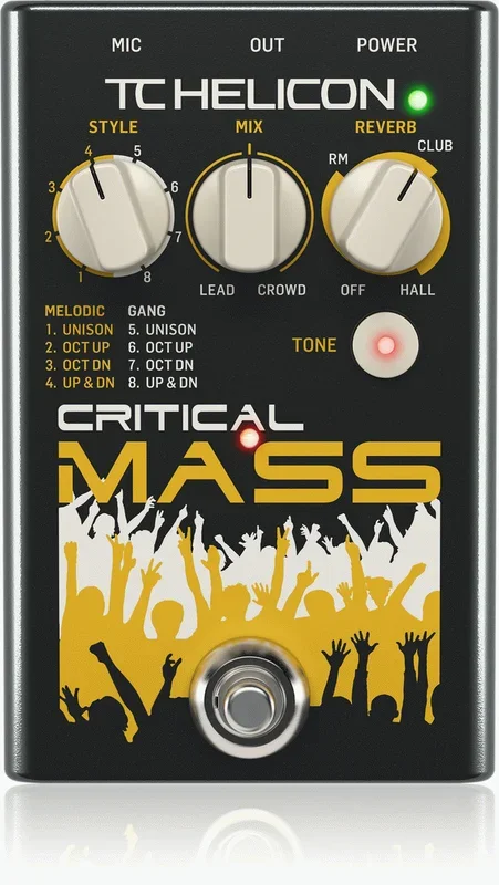 TC Helicon Critical Mass Large Group-Sound Effects Pedal