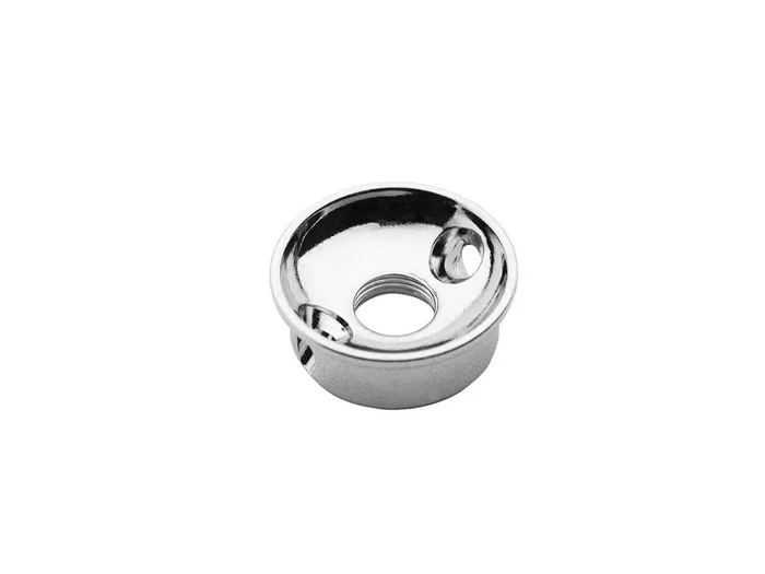 TE-model input cup, with angled screwholes, 3/8″” 32 thread, 22mm diameter, chrome