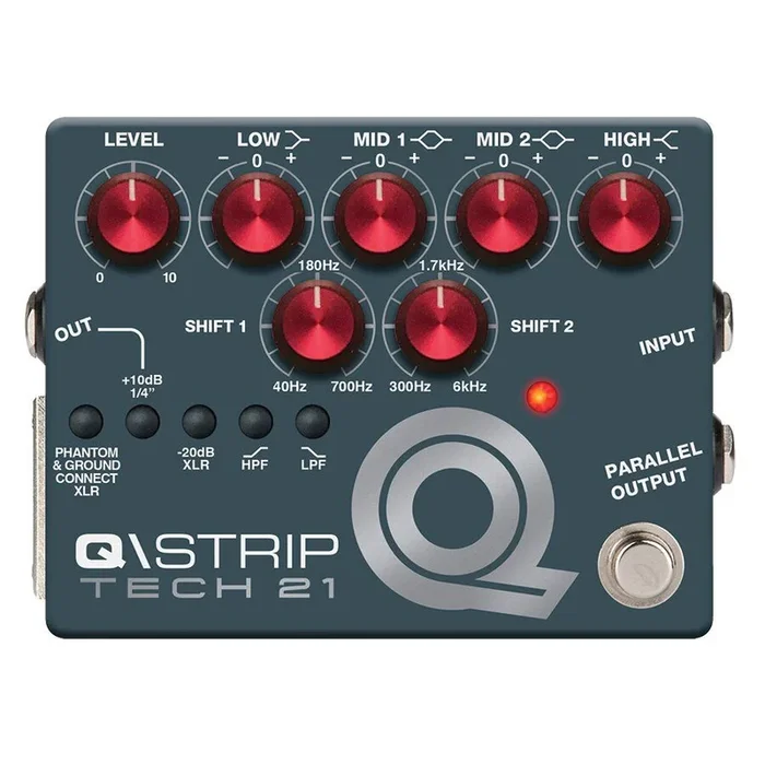 Tech 21 Q Strip Analog Dual DI with EQ and Preamp for Guitar & Bass