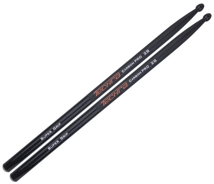 Techra Carbon Pro Super Grip 2B Drumsticks