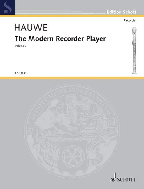 The Modern Recorder Player Vol.3, – treble recorder – Schott Digital