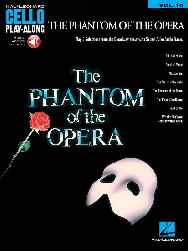 The Phantom Of The Opera Cello Playalong V10 Book/Online Audio