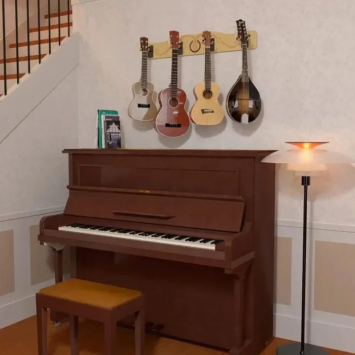 The Pro-File™ Wall Mounted Ukulele & Mandolin Hanger