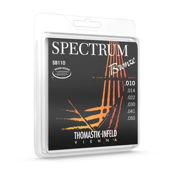 Thomastik SB110T Spectrum Bronze Acoustic Guitar Strings 10-50 Tin Plated